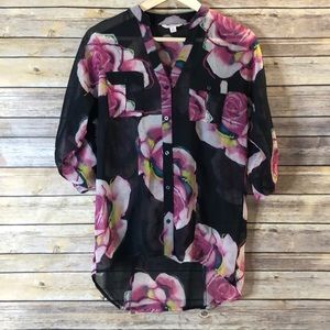 Candies Floral Blouse XS